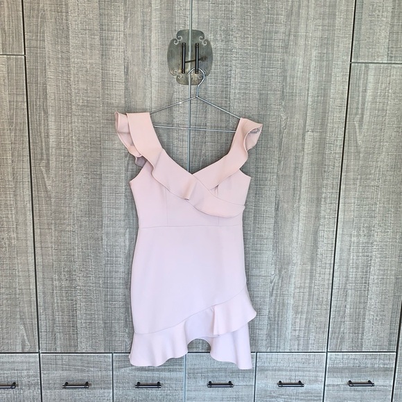 BCBG MAXAZRIA Malik Asymmetrical Ruffle Dress - Picture 8 of 15